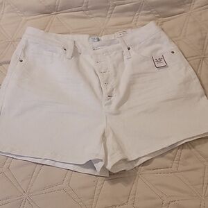 BNWT White Button Fly Shorts